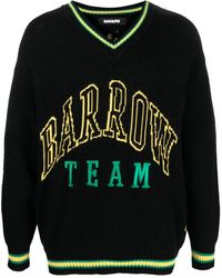 Barrow - Intarsia-logo Knitted Jumper - Lyst