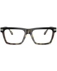 Versace - Brille Mit Eckigem Gestell - Lyst