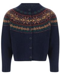 Howlin' - Cardigan En Maille Fair Isle - Lyst