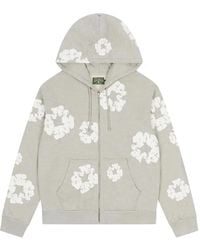 DENIM TEARS - Wreath Zip Hoodie - Lyst