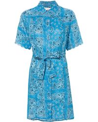 Mc2 Saint Barth - Hermione Kleid mit Bandana-Print - Lyst