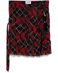 Jean Paul Gaultier - Plaid-Check Mini Skirt - Lyst
