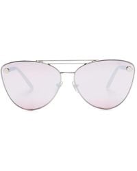 Versace - Tubular-Greca Cat-Eye Sunglasses - Lyst