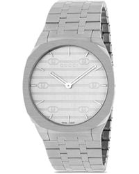 Gucci - Stainless Steel 25h Watch - Unisex - Stainless Steel/sapphire Glass - Lyst
