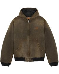 MM6 by Maison Margiela - Hooded Denim Jacket - Lyst