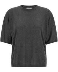 Brunello Cucinelli - Sparkling Short-Sleeve Sweater - Lyst