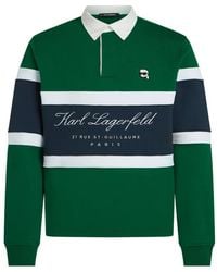 KARL LAGERFELD - Ikon Polo Sweatshirt - Lyst
