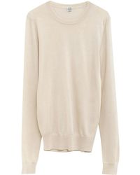 TOTEME - Pullover Mit Rundem Ausschnitt - Lyst