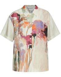 Munthe - Camicia A Fiori Con Maniche Corte - Lyst
