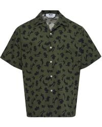 MSGM - Rabbit-Print Button-Up Shirt - Lyst