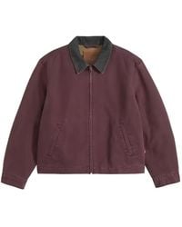 Levi's - Castro Corduroy-Collar Zip-Up Jacket - Lyst