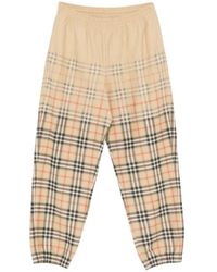 Burberry - Gradient Check Track Pants - Lyst