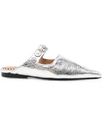 Toga - Stud-Embellished Pointed-Toe Mules - Lyst