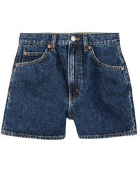 RE/DONE - Mid-Rise Denim Shorts - Lyst