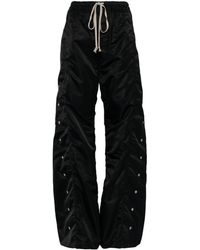 Rick Owens - Drawstring Satin Trousers - Lyst