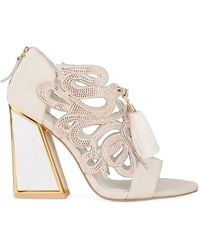 Kat Maconie - Aya Saba Crystal-Embellished Tassel-Detail Sandals - Lyst