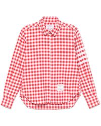 Thom Browne - Camisa a cuadros gingham - Lyst