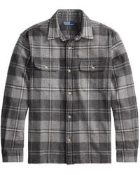 Polo Ralph Lauren - Plaid Buttoned Wool Work Shirt - Lyst