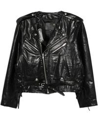 R13 - Chaqueta Con Cinturón Y Cremallera - Lyst