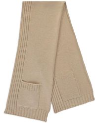Moorer - Patch-Pocket Ribbed Scarf - Lyst