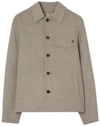 Burberry - Thorn Wool Overshirt - Lyst
