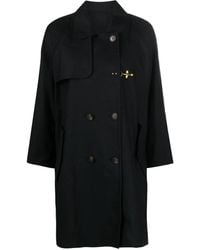 Fay - Double-Breasted Trench Coat - Lyst