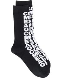 Comme des Garçons - Logo Intarsia Knit Socks - Lyst