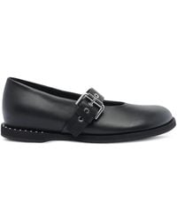 Premiata - Buckle-Detail Round-Toe Ballet Flats - Lyst