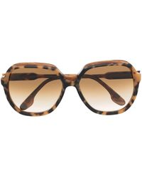 Victoria Beckham - Oversized Tortoiseshell-frame Sunglasses - Lyst