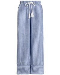 Ralph Lauren - Striped Drawstring Trousers - Lyst