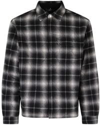 Represent - Check-Pattern Quilted Shirt - Lyst