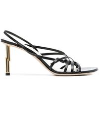 Lanvin - Sequence 70mm Leather Sandals - Lyst