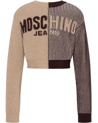 Moschino - Jersey corto con cuello vuelto - Lyst