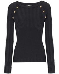 Balmain - Trui Met Drie Knopen - Lyst