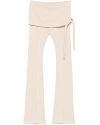 OPEN YY - Waffle tie trousers - Lyst