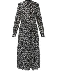 Ulla Johnson - Laurentine Ruffled Print Midi Dress - Lyst