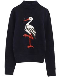 Duran Lantink - Heron Cashmere Knit Mock-Neck Sweater - Lyst