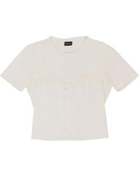 CALLIPYGIAN - Lace-Trim T-Shirt - Lyst