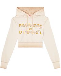 DIESEL - F-Slimmy Logo-Print Hoodie - Lyst
