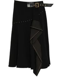 KARL LAGERFELD - Jupe Mi-Longue À Détails De Clous - Lyst