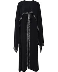 Rabanne - Embroidered Detachable Cape Dress - Lyst