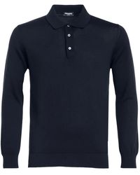 Franzese Collection - Three-Button Ribbed Polo Shirt - Lyst