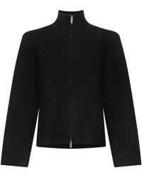Loulou de Saison - Gabi Zipped Stand-Collar Cardigan - Lyst