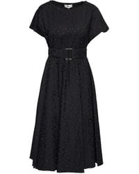 Nissa - Embellished Brocade Midi Dress - Lyst