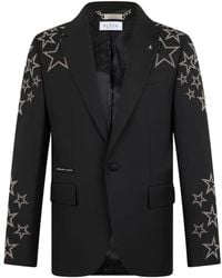 Philipp Plein - Studs Star-Detail Blazer - Lyst