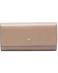 Furla - Portafoglio Con Placca Logo - Lyst