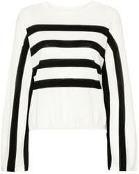 Twin Set - Striped Metallic-Threading Jumper - Lyst