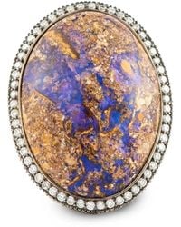 Sylva & Cie - Opal And Diamond Ring - Lyst