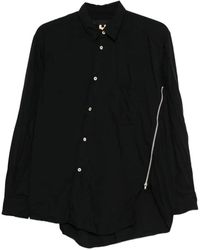 Comme des Garçons - Zip-Detail Long-Sleeve Shirt - Lyst