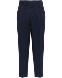 Brunello Cucinelli - Tapered Tailored Trousers - Lyst